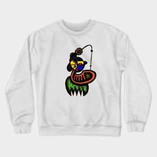 African Surrealist Portrait of a Dancer - Fecckat Crewneck Sweatshirt